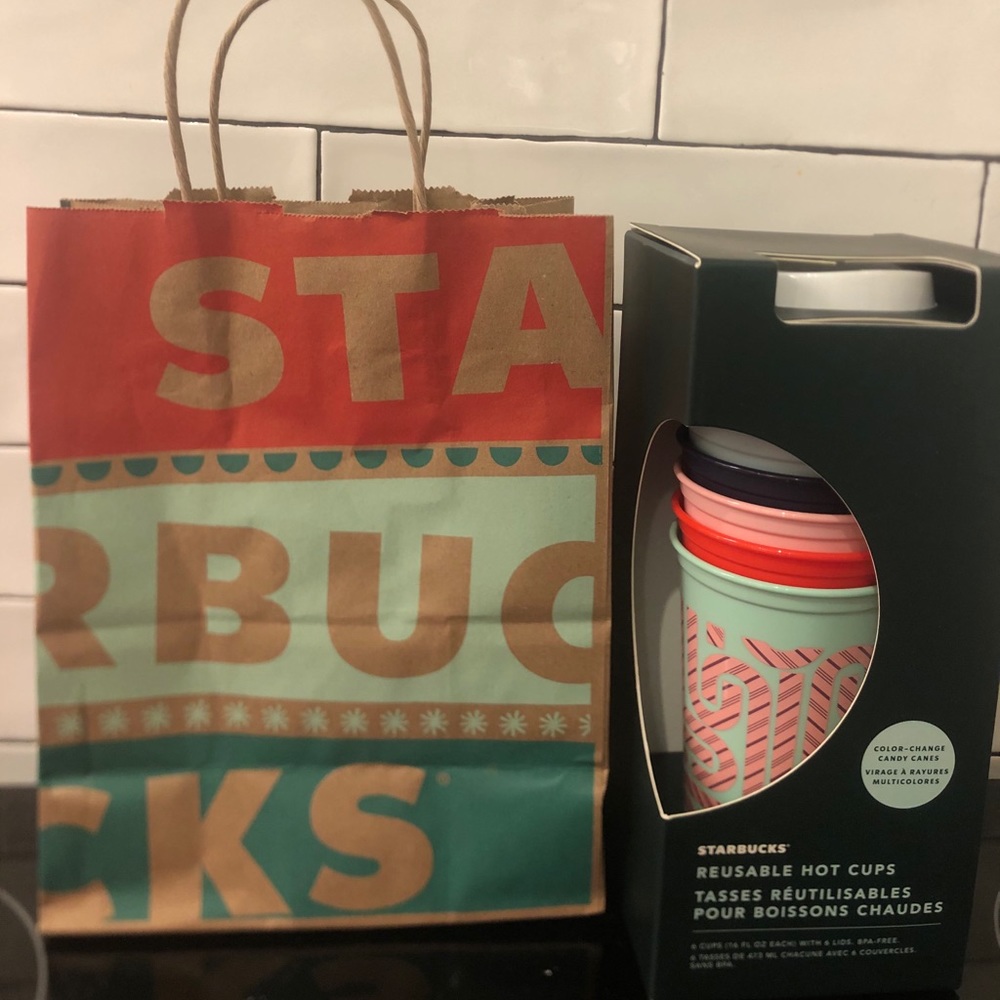 Starbucks Limited Holiday 2020 Candy Cane Hot Cups